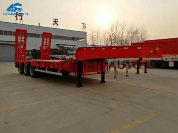 Customizec 70 Tonnen niedrige Bett-Behälter-Anhänger-benutzt für Transport-Bagger