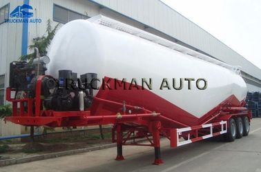 70 Tonnen 40 CBM-Zement-Tanker-Anhänger-Kohlenstoffstahl-Gehweg-mit Leiter