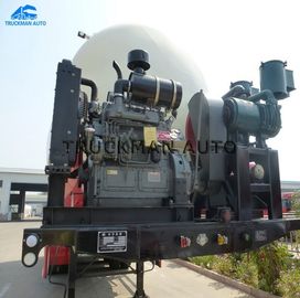 70 Tonnen 40 CBM-Zement-Tanker-Anhänger-Kohlenstoffstahl-Gehweg-mit Leiter