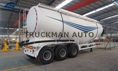 3 CBM-Zement Bulker-LKW zementieren der Achsen-40, halb Mangan-Stahl-Material des Anhänger-O345