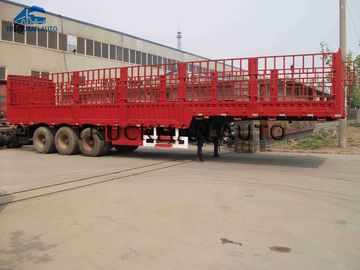 3 Achsen-Zaun-halb Anhänger-hochfester Stahl Q345 mit Linglong-Marken-Reifen