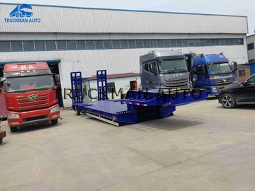 Flexibler Lowbed-Anhänger-LKW, 3 Achsen-niedriger Bett-Anhänger 70 Tonnen Laden