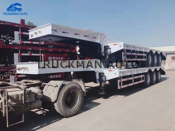 60 Tonnen-niedriger Bett-halb Anhänger mit Reifen 12.00r20 für Fernstrecke-Fracht-Transport