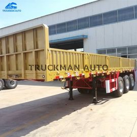 60-80 Tonnen Seitenwand-halb Sattelzug 3 Fuwa-Achsen-für Behälter und Bulkladung