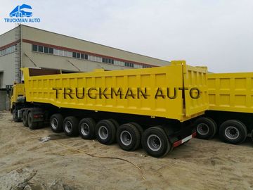 6 Achsen-Bauxit-halb Kipper-Anhänger, Sattelzug-Dump-Anhänger 80 Tonnen