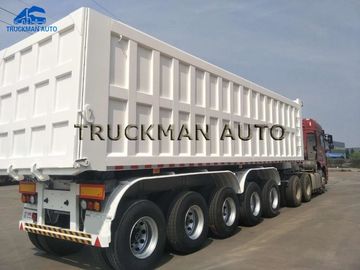 5 Achsen-Dump-halb Anhänger 70 Tonnen niedrigen Verbrauch für Mineralwaren ladend