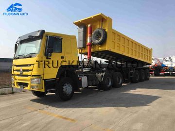 Achsen des hohe Kapazitäts-Dump-halb Anhänger-3 60 Tonnen für Bau-und Bergbau-Standort