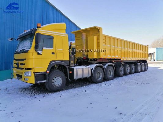 80000kg 9 Kipplaster der Achsen-45m3 für Ghana
