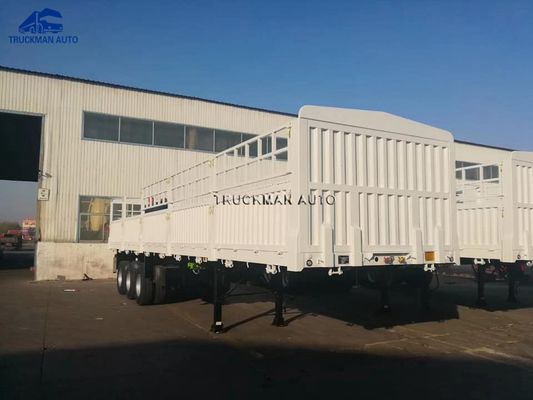 Achse 3 50 Tonnen Zaun-Cargo Trailers 18mm Stärke-Kanten-
