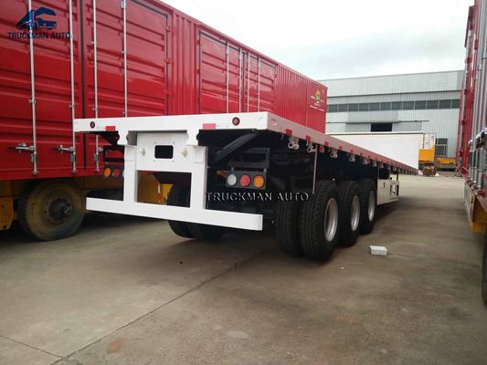 60 Tonnen Flachbettbehälter-Anhänger-für Bulkladungs-Transport