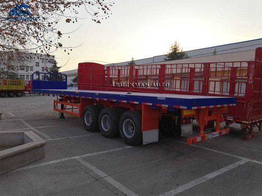 40 Tonnen 12pcs-Reifen-Behälter-Flachbettauflieger-mit BPW-Achse