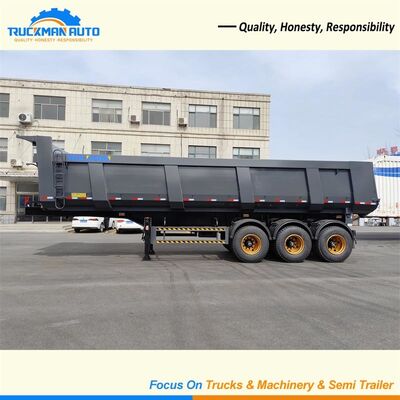 70 3 des Achsen-halb Tonnen Anhänger-, Sattelzug-Dump-Anhänger Hyva Anheben