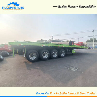 Fabrikpreis 4 Achse 100 Tonnen Seiten-Dump-Anhänger für den Gütertransport