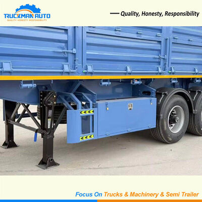 Factory Price 4 Axle 60 Tons Side Wall Trailer For Bulk Cargo