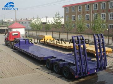 3 Linie 6 Achsen-LKW-Anhänger-niedriges Bett, niedriger Bett-Lastwagen, der 100 Tonnen lädt