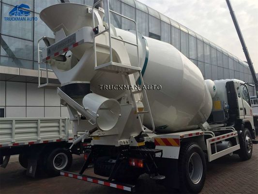 Weißer Revierdienst Sinotruk Howo 5 CBM Mini Concrete Mixer Truck des Euro-4